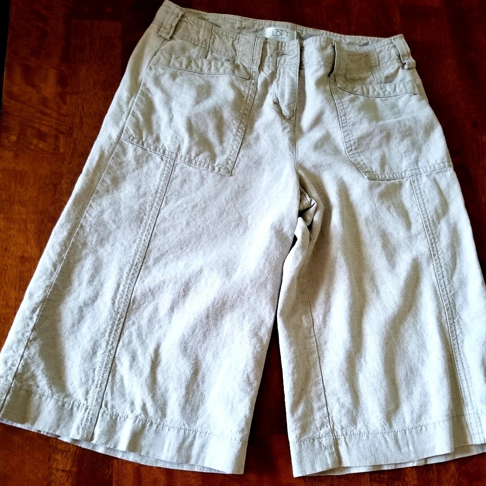Ann Taylor Loft, culottes, cream, great condition
